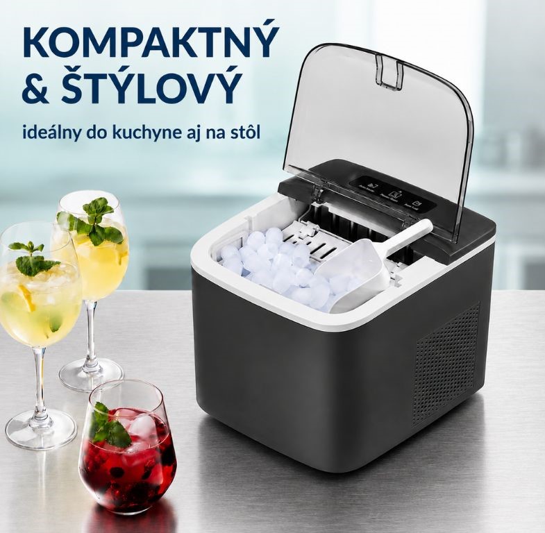GourmetMaxx Výrobník ľadu 7 kociek  za 8 min 19975 (2)